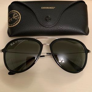 Ray Ban Chromance Sunglasses Black - Polarized